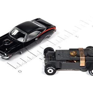 Auto World Thunderjet OK Used Cars 1970 Plymouth Cuda (Black) HO Scale Slot Car