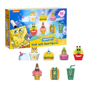 spongebob squarepants fun with food figure set, kids toys for ages 3 up, gifts and presents, amazon exclusive