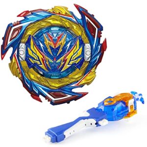 Desamvap Bey Battling Tops Burst Dynamite Battle B-187 Savior Valkyrie.Sh-7 with Bey Blade Launcher Grip Right Spin DB Layer System Gyro Toys Set for Kids Children Boys