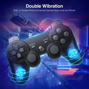 Powerextra PS-3 Controller Wireless for Play-Station 3 High Performance Gaming Controller with Upgraded Joystick for Play-Station 3