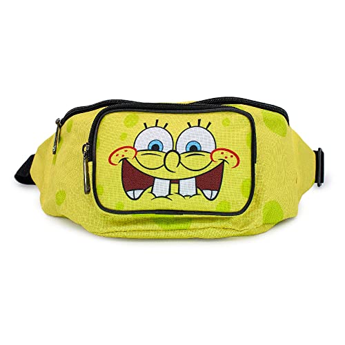 Buckle Down Nickelodeon Bag, Fanny Pack, Spongebob Squarepants Nervous Smile, Canvas