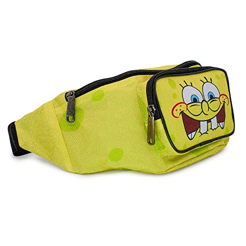 Buckle Down Nickelodeon Bag, Fanny Pack, Spongebob Squarepants Nervous Smile, Canvas