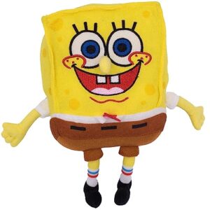 buckle-down dog toy, nickelodeon, plush squeaker spongebob squarepants full body with arms and legs,dtpt-sqaf