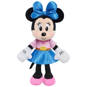 disney junior minnie mouse small plush stuffed animal, officially licensed kids toys for ages 2 up by just play