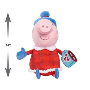 Peppa Pig Large Holiday Plush, Kids Toys for Ages 2 Up, Gifts and Presents by Just Play