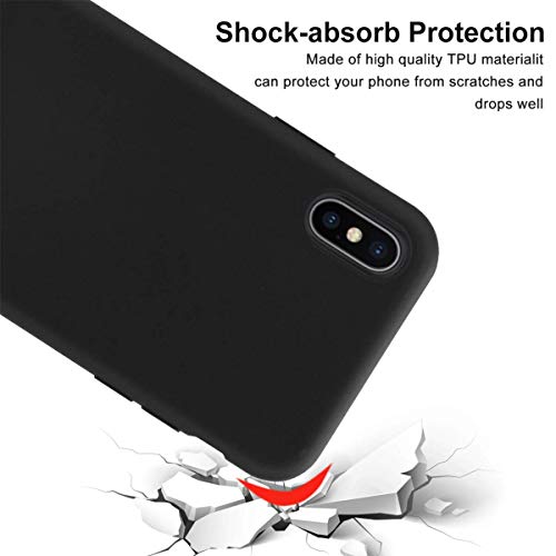 YZKJSZ Case for Infinix Hot 11 Play Cover + 3 x Screen Protector Tempered Glass Protective Film - Soft Gel Semi-Transparent + Black TPU Silicone Protection Case for Infinix Hot 11 Play (6.82")