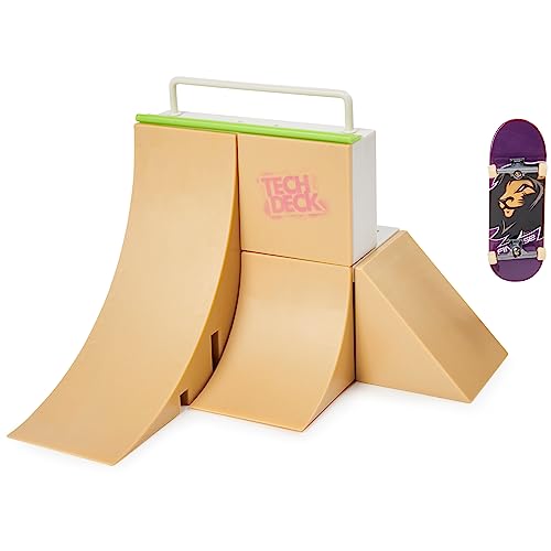 TECH DECK, Competition Wall X-Connect Park Creator, Customizable and Buildable Ramp Set with Exclusive Fingerboard, Kids Toy for Boys and Girls Ages 6 and up