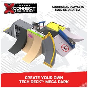 TECH DECK, Competition Wall X-Connect Park Creator, Customizable and Buildable Ramp Set with Exclusive Fingerboard, Kids Toy for Boys and Girls Ages 6 and up