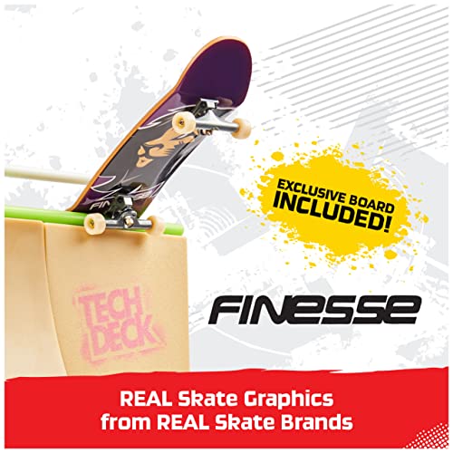 TECH DECK, Competition Wall X-Connect Park Creator, Customizable and Buildable Ramp Set with Exclusive Fingerboard, Kids Toy for Boys and Girls Ages 6 and up