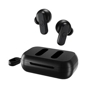 skullcandy dime 2 in-ear wireless earbuds, 12 hr battery, microphone, works with iphone android and bluetooth devices - black
