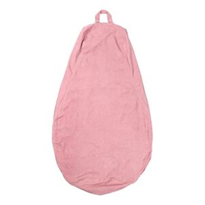 HIHTGS Adult Toy Corduroy Storage Soy Bag Bean Bag, Bean Bag Chair Lazy Sofa Beanbag Cover Bean Bag Sofa Chairs Cover Bean Bag Chair Cover(No Filler) (Pink, 27.56inch X 31.50inch)