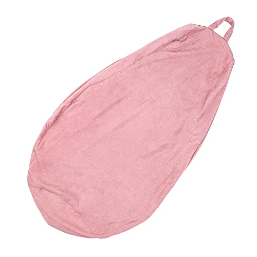 HIHTGS Adult Toy Corduroy Storage Soy Bag Bean Bag, Bean Bag Chair Lazy Sofa Beanbag Cover Bean Bag Sofa Chairs Cover Bean Bag Chair Cover(No Filler) (Pink, 27.56inch X 31.50inch)