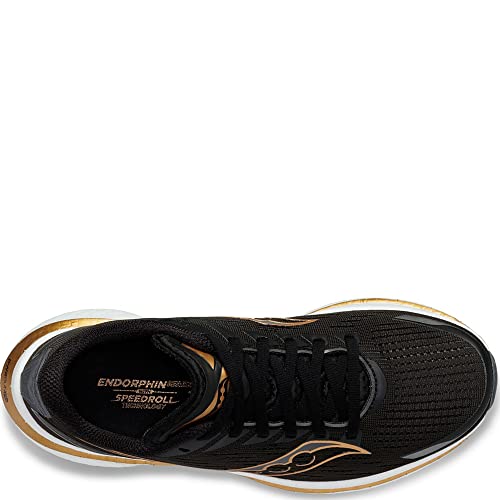 Saucony mens Endorphin Speed 3 Running Shoe, Black/Goldstruck, 10.5 US