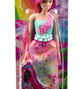 Barbie Dreamtopia Royal Doll with Dark-Pink Hair & Sparkly Bodice Wearing Removable Skirt, Shoes & Headband