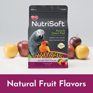 Kaytee Nutri Soft Pet Parrot & Conure Bird Food, 3 Pound