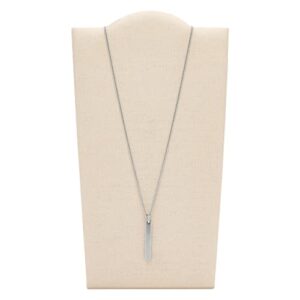 Fossil Men's Men's Stainless Steel Necklace, Color: Silver (Model: JF03988040)