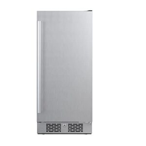 avallon afr152ssrh 15 inch wide 3.3 cu. ft. compact refrigerator with led lighting and right swing door