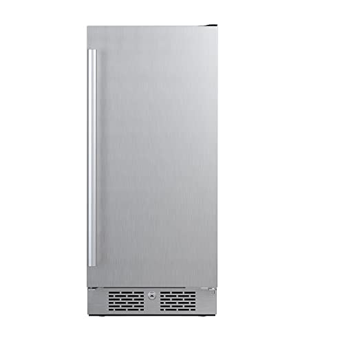 Avallon AFR152SSRH 15 Inch Wide 3.3 Cu. Ft. Compact Refrigerator with LED Lighting and Right Swing Door