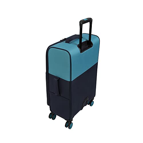 it luggage Duo-Tone 27" Softside Checked 8 Wheel Spinner, Capri Breeze/Dress Blues