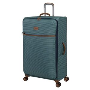 it luggage beach stripes 34" softside checked 8 wheel spinner, teal