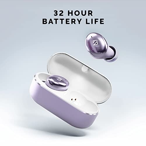 Tempo 30 Lavender Wireless Earbuds for Small Ears, Purple Bluetooth Earbuds for Small Earbuds for Small Ear Canals, Wireless Bluetooth Headphones for Women, iPhone and Android Earphones with Mic