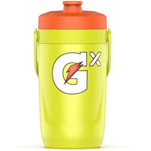 gatorade gx performance jug, 64oz, leakproof, non slip grip, great for athletes, neon yellow