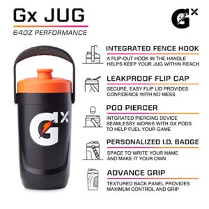 Gatorade Gx Performance Jug, 64oz, Leakproof, Non Slip Grip, Great for Athletes, Neon Yellow