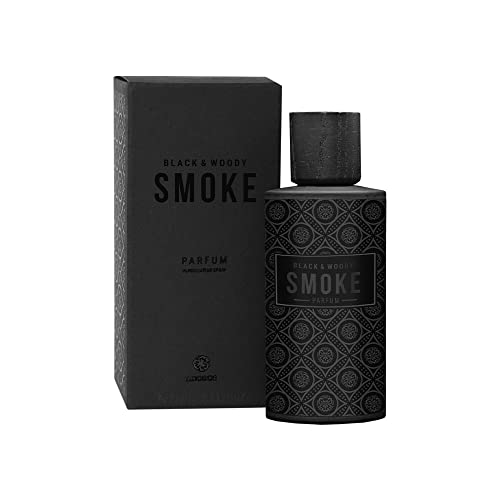 LUXODOR- Smoke- Black & Woody Perfum | Parfum for Men & Women | Unisex Perfum | Green & Wood Notes | Parties & Casual Wear-3.38 oz (100ml)