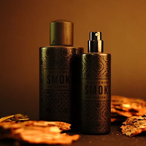 LUXODOR- Smoke- Black & Woody Perfum | Parfum for Men & Women | Unisex Perfum | Green & Wood Notes | Parties & Casual Wear-3.38 oz (100ml)