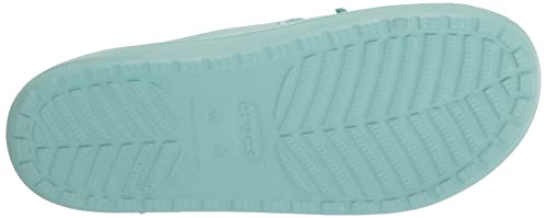 Crocs Unisex Classic Cozzzy Sandals, Fuzzy Slippers and Slides, Pure Water, 6 US Men