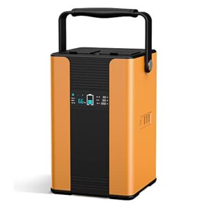 portable power station 300w - indoor & outdoor battery powered outlet with ac, car, and usb c recharging - small power generator - 115v ac, 12v dc, and usb outlets