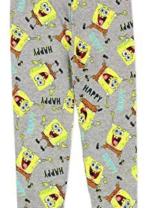 Spongebob Squarepants Boys 2 Piece Pajama Set with Slippers, Size 10 Navy