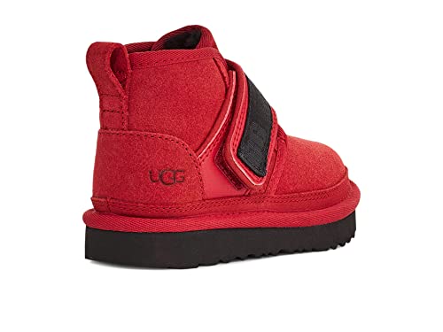 UGG Boy's T Neumel Snapback Chukka Boot, Samba RED, 10 Toddler