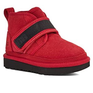 UGG Boy's T Neumel Snapback Chukka Boot, Samba RED, 10 Toddler