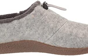 KEEN Women's Howser 3 Slide Comfy Durable Slippers, Light Gray Wool/Vapor, 7