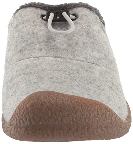 KEEN Women's Howser 3 Slide Comfy Durable Slippers, Light Gray Wool/Vapor, 7