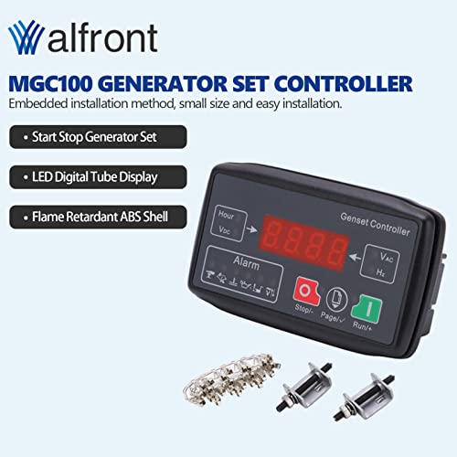 MGC100 Generator Set Controller Automatic Start Stop Control Module Single Generator Set Start Protect for Small Gasoline Generator Sets