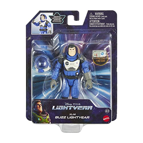 Mattel Lightyear Toys Xl-14 Buzz Lightyear Action Figure, 12 Points of Articulation & Accessories, 5-in Scale