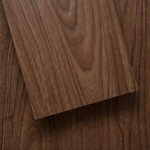 lucida surfaces luxury vinyl flooring tiles | peel and stick floor tile for diy installation | 12 wood look planks | chestnut | basecore | 18 sq. feet