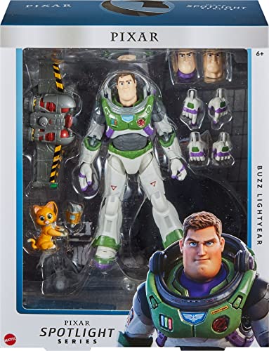 Disney Pixar Lightyear Pixar Spotlight Series Buzz Lightyear Collectible 7 Inch Scale Figure, 32 Articulations, 3 Expressions, Sox, Jetpack 6 Years & Up