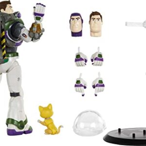 Disney Pixar Lightyear Pixar Spotlight Series Buzz Lightyear Collectible 7 Inch Scale Figure, 32 Articulations, 3 Expressions, Sox, Jetpack 6 Years & Up