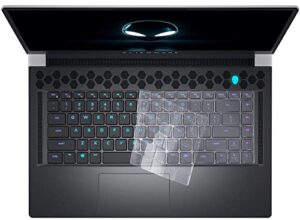 keyboard cover skin for dell alienware m17 r5, alienware m15 r7, alienware m16 r1, alienware x15 r1 r2 15.6" & x17 r1 r2 17.3", alienware m15 r5 r6 r7 15.6", dell g16 7630 7620 gaming laptop, tpu