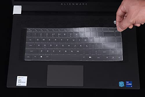 Keyboard Cover Skin for Dell Alienware m17 R5, Alienware m15 R7, Alienware M16 R1, Alienware x15 R1 R2 15.6" & x17 R1 R2 17.3", Alienware m15 R5 R6 R7 15.6", Dell G16 7630 7620 Gaming Laptop, TPU