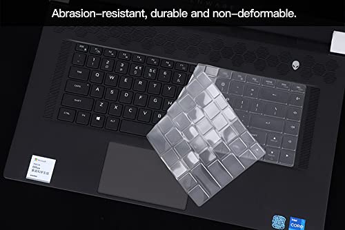 Keyboard Cover Skin for Dell Alienware m17 R5, Alienware m15 R7, Alienware M16 R1, Alienware x15 R1 R2 15.6" & x17 R1 R2 17.3", Alienware m15 R5 R6 R7 15.6", Dell G16 7630 7620 Gaming Laptop, TPU