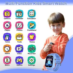 Kids Smart Watch for Boys Kids Game Watches with 26 Games Touch Screen Kids Waterproof Watch Kids Digital Watch with Camera Pedometer Video MP3 Alarm... Gift for 3-12 Year Old Boys Toys for Kids