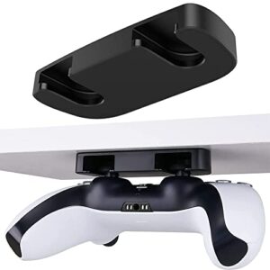 ckxin controller table stand for ps5 ps4 controller playstation 5 playstation 4 under desk mount controller holder table organizer and desk management (1-pack), black