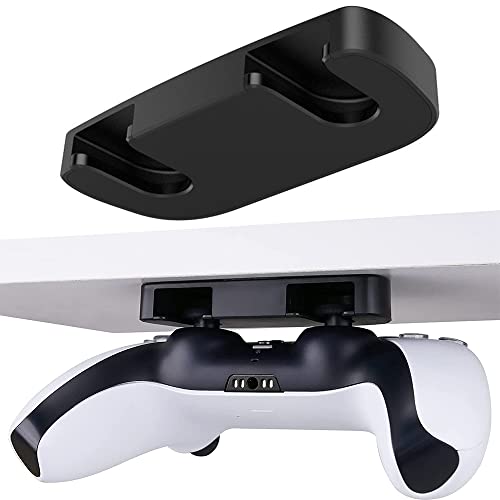 CKXIN Controller Table Stand for PS5 PS4 Controller Playstation 5 Playstation 4 Under Desk Mount Controller Holder Table Organizer and Desk Management (1-Pack), Black