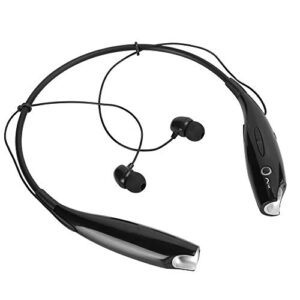 entatial hv-800 headset hanging neck headphones black noise reduction for music//calls neckband smartphone(black)