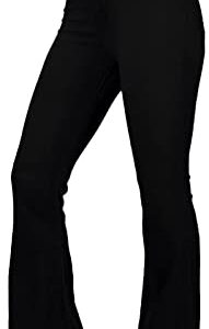 AMRSPENG Women's Black Bell Bottom Jeans for Women Flare Jeans High Waist Bootcut Jeans for Women Stretch Bell Bottom Pants,Black, Size 12