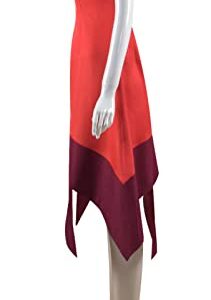 Jannoyra Luz Noceda Cosplay The Owl House Eda Dress Uniform Outfits Women Girls Owl House Halloween Red Skirt Suit Full Set (Medium, Eda Suit)